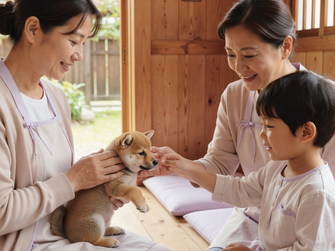 チャンピオン血統の親犬とその子。血統とタイプへのこだわり
