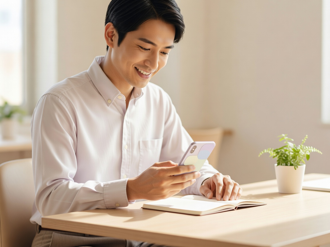 セッションを終え次の一歩を決めたクライアントの晴れやかな表情