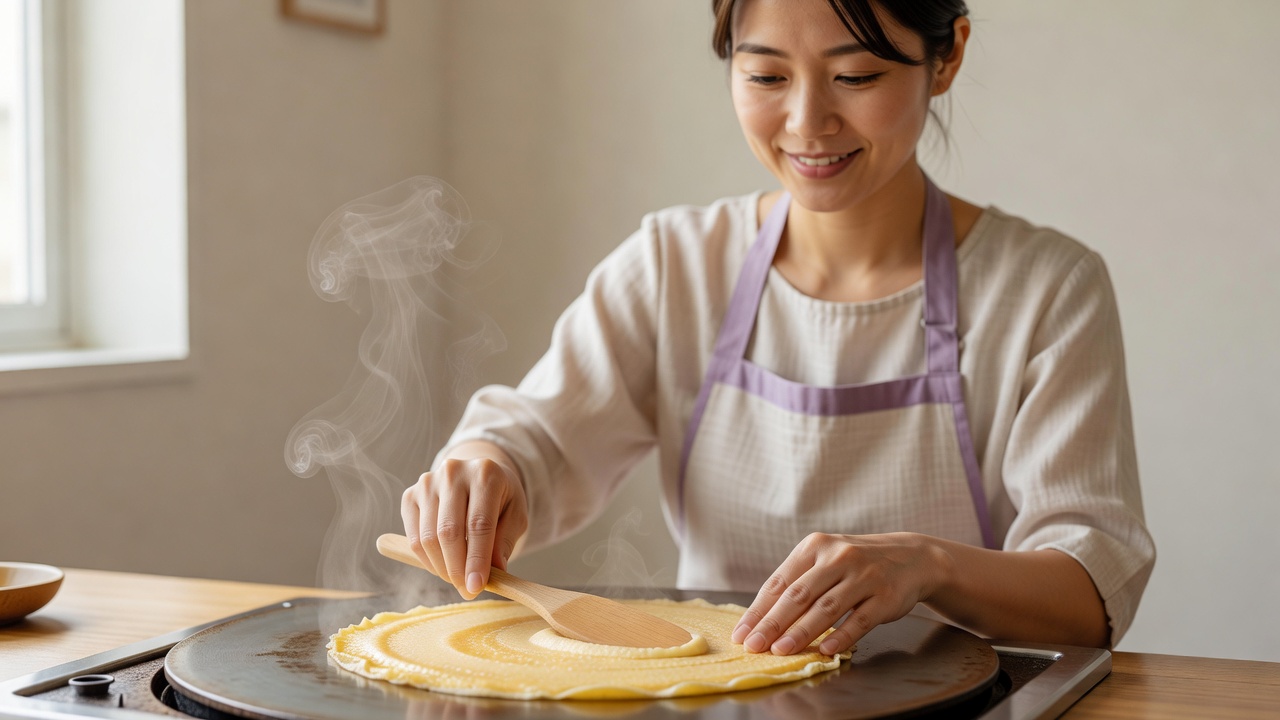 クレープ店のホームページ作成イメージ