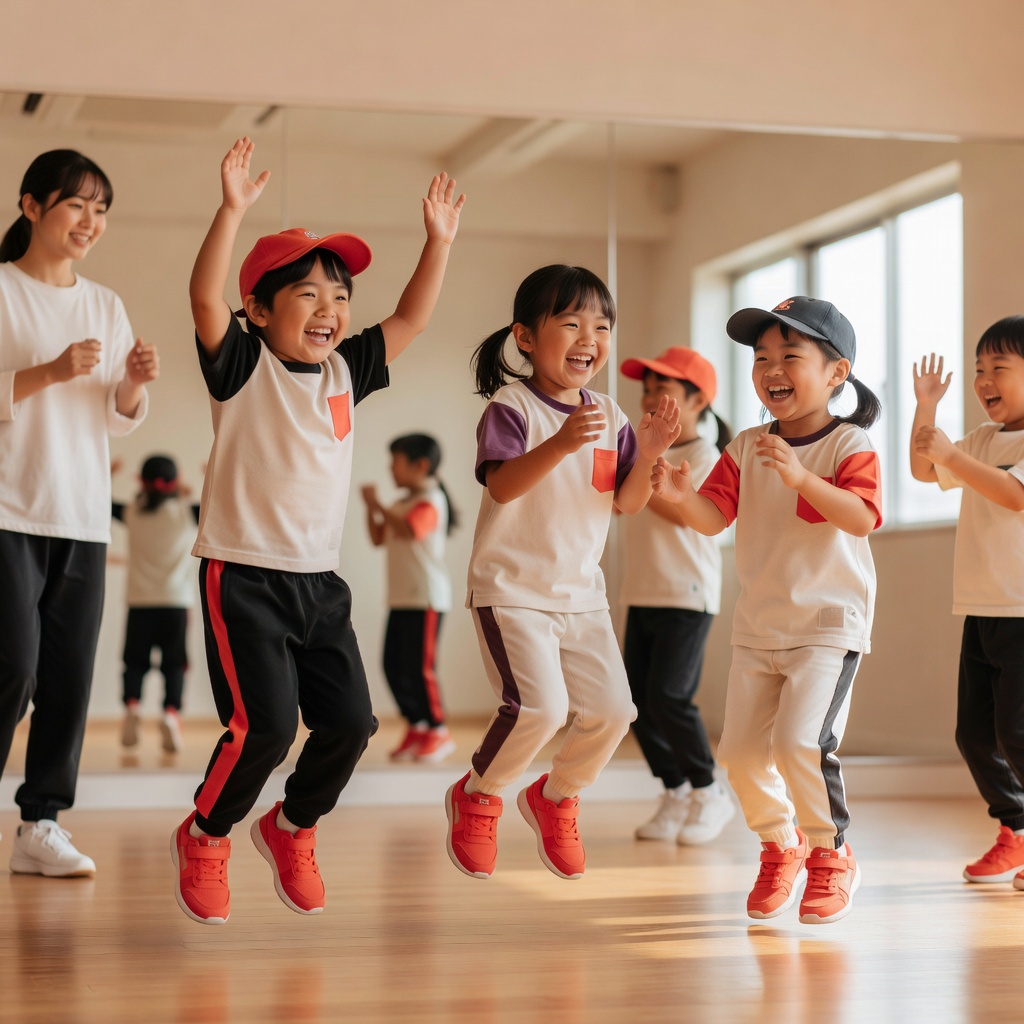 キッズHIPHOP ー 3歳からのクラスは、上手さより「体を動かすって楽しい！」から。跳ねて、マネして、笑って