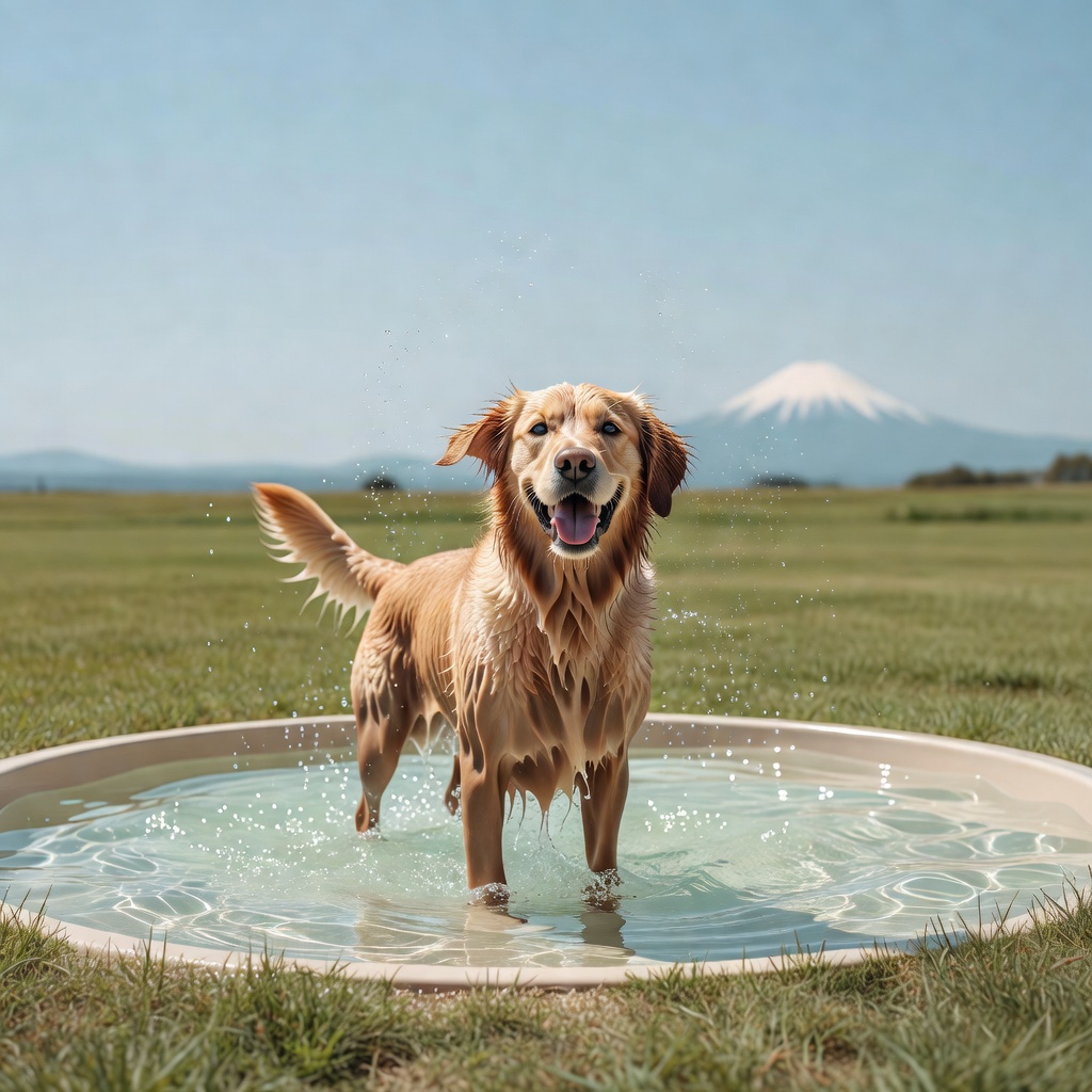 夏のじゃぶじゃぶ池 ー 浅く安全な水遊びスポット。泳げない子も足だけつけて、暑い日のクールダウンに