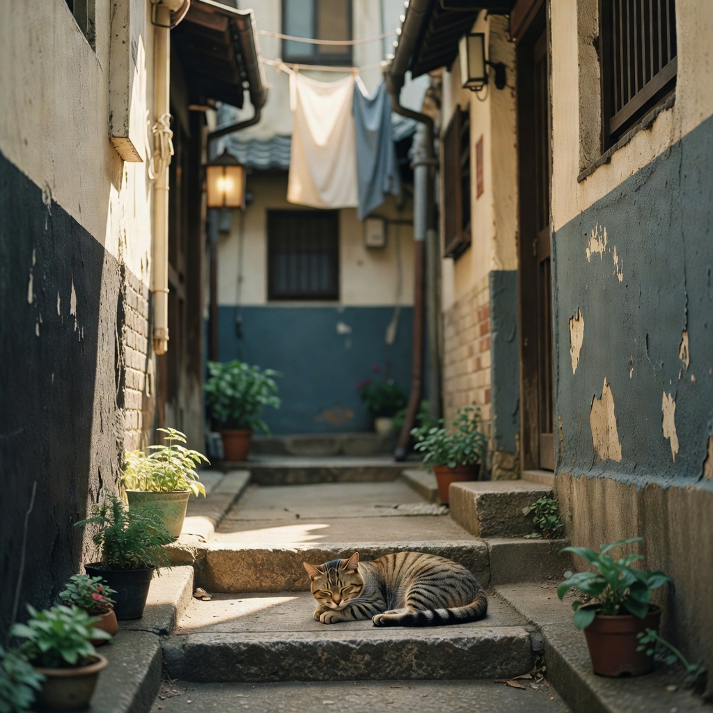 路地と、まちの猫。中華街の裏道や元町の細い坂には、写真になる小さな景色がたくさん隠れています。看板の錆び、干された洗濯物、日向で眠る猫。『上手に撮る』より『よく見つける』が得意になる、それがこの会の変化です。