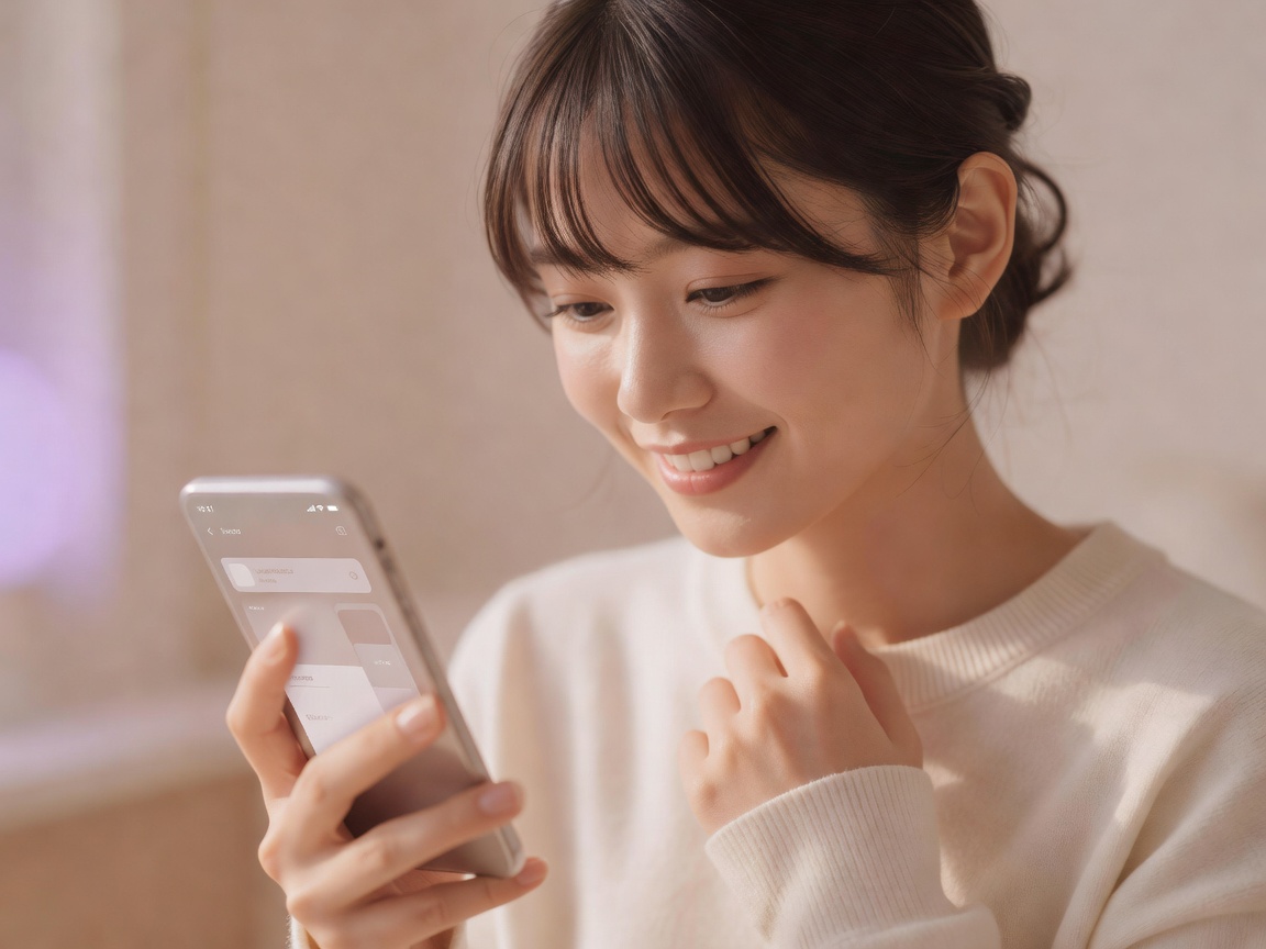 生誕祭で会員から花とメッセージを受け取り笑う本人