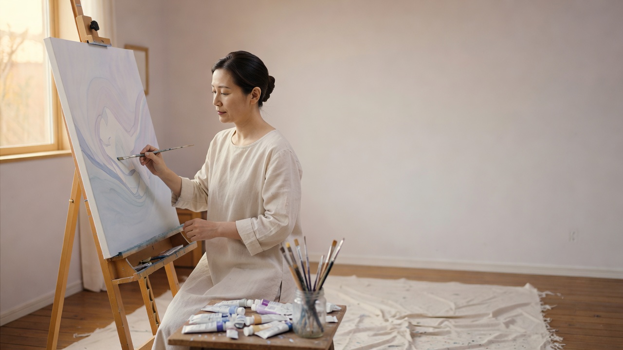 画家のホームページ作成イメージ