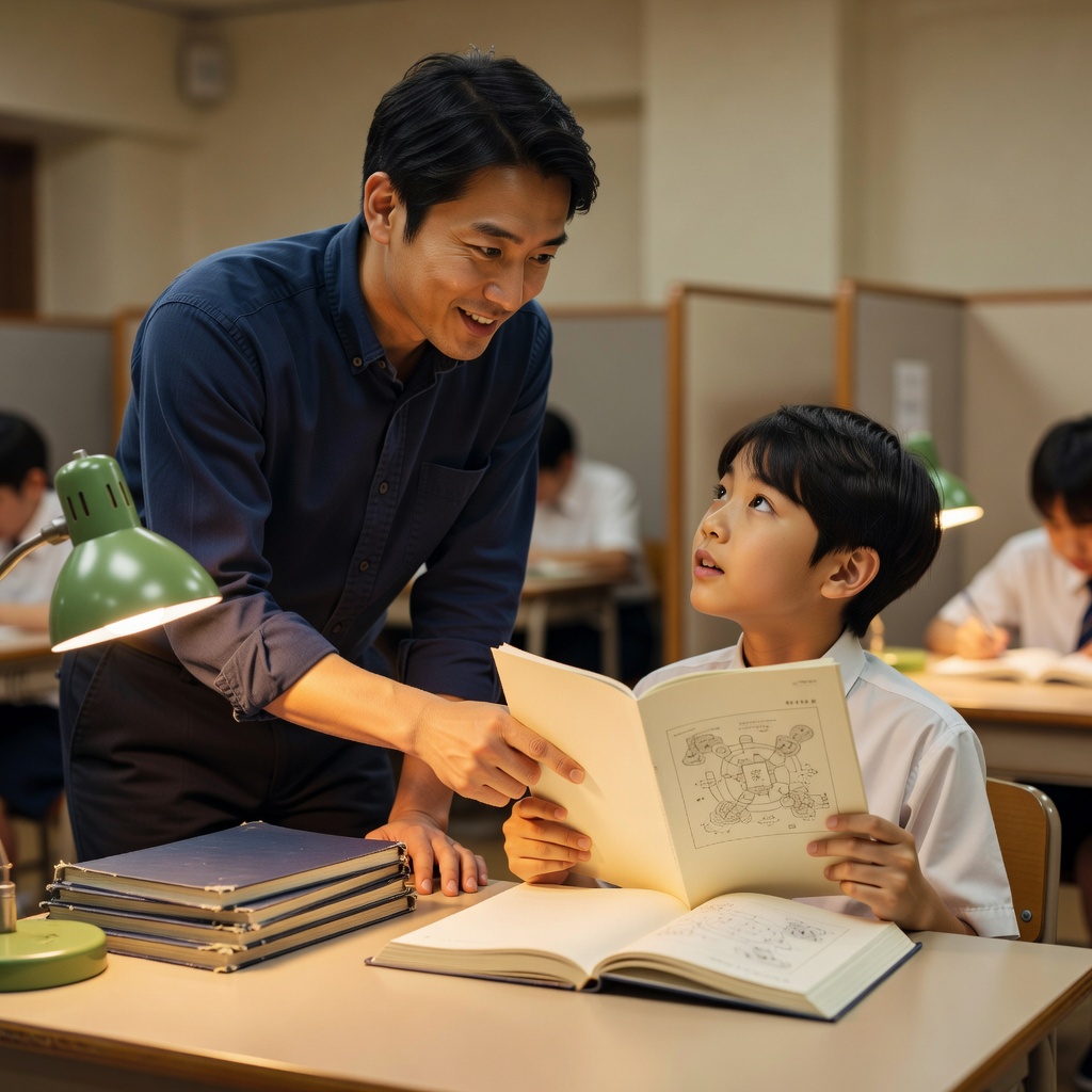 テスト前の質問対応 ー 定期テスト2週間前は、教科を問わず質問し放題。分からないまま帰さない