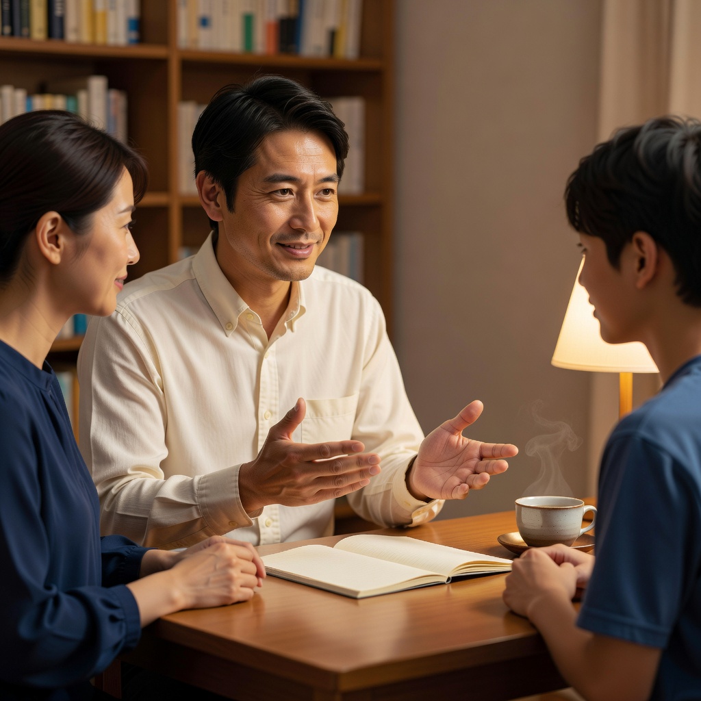 保護者面談 ー 三者面談も、二者面談も。成績表の数字の奥にある「今」を、一緒に見ます