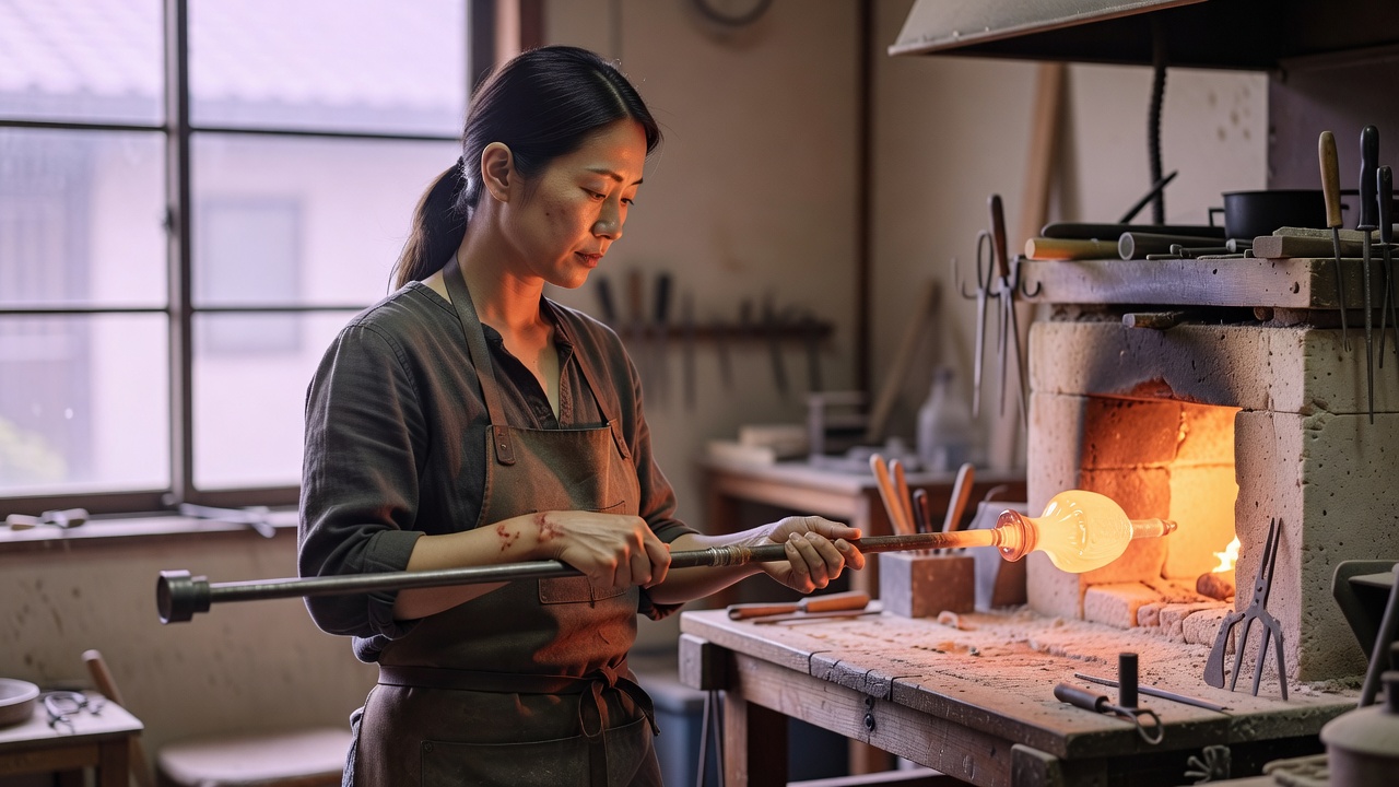 ガラス作家のホームページ作成イメージ