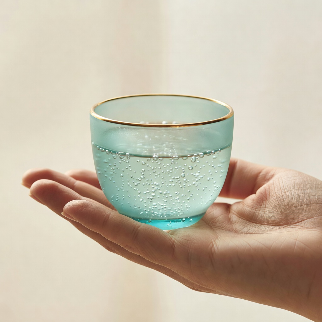泡ぐい呑 ー 手のなかで泡がゆれる、ひと口の酒器