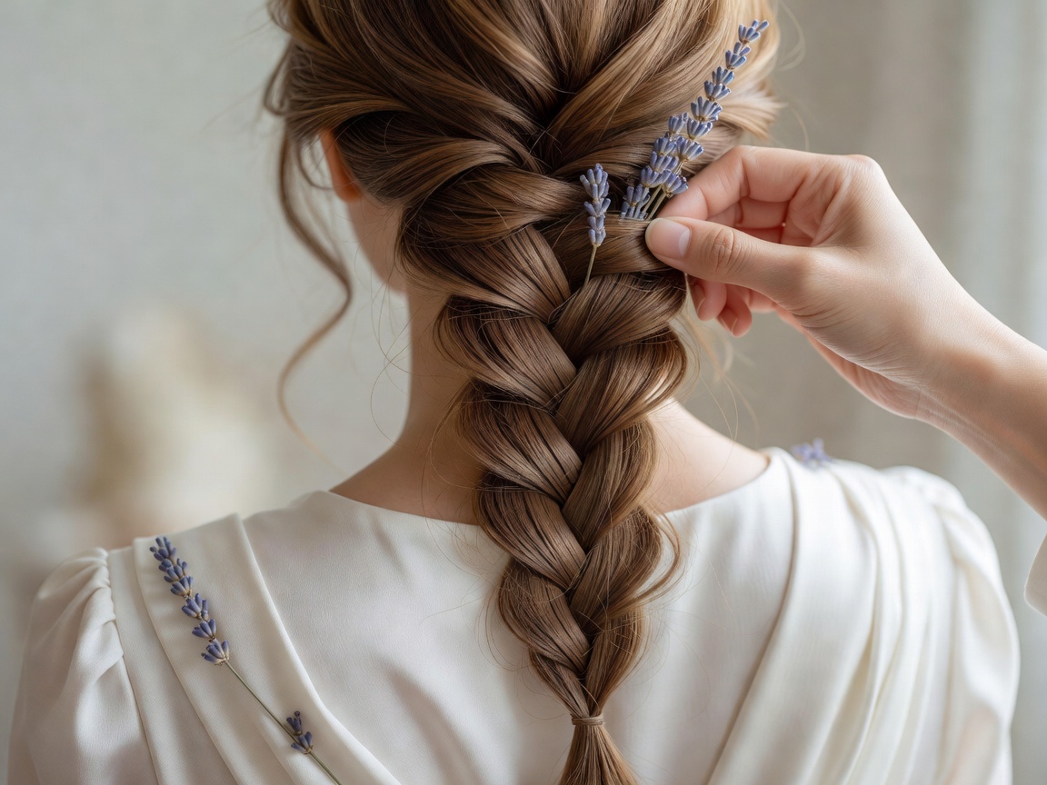 振袖に映える成人式の華やかな編みおろしとヘアセット