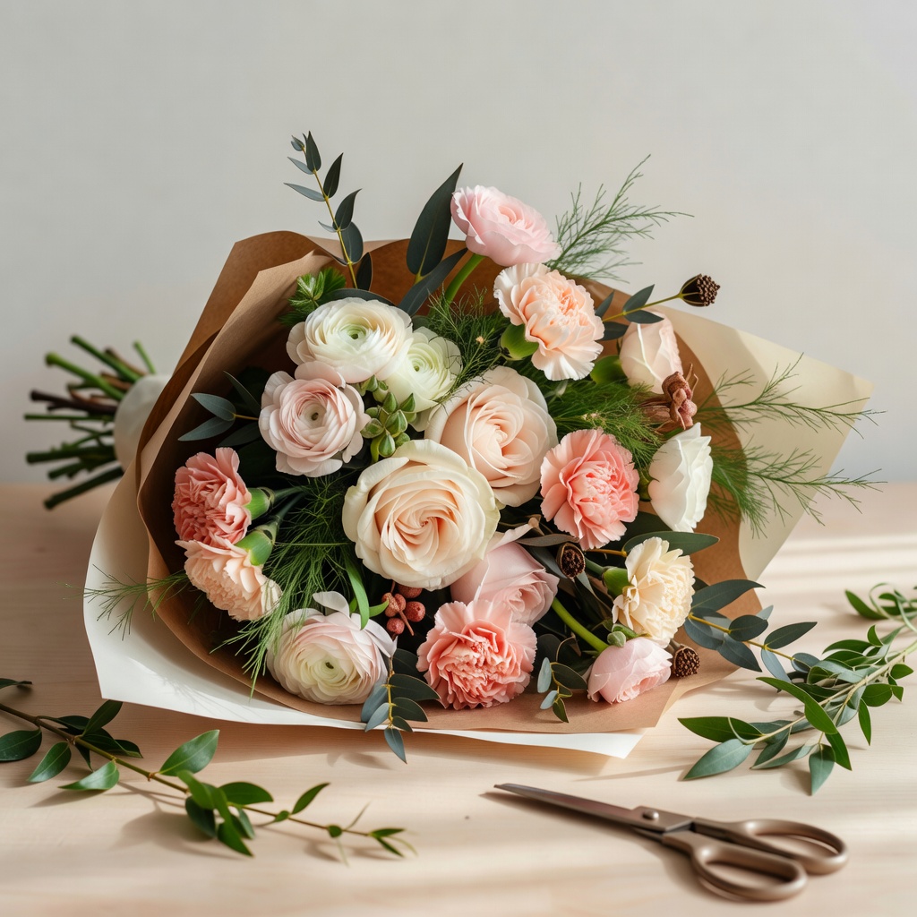 季節の花束（おまかせ）ー 予算とお相手のことだけ聞いて、その日いちばん良い花で。誕生日・記念日・退職・ちょっとした「ありがとう」に。¥2,200から、当日お渡しできます
