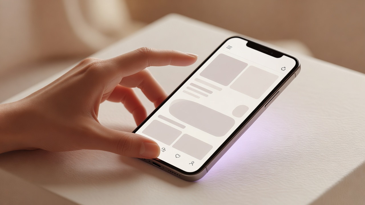 スマホでページを見せて渡す、名刺代わりの美しい自己紹介