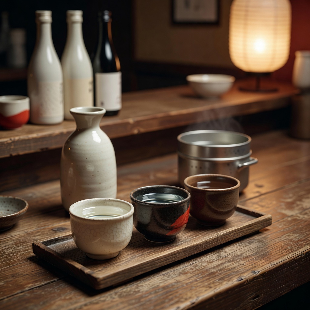 地酒の飲み比べ ー 燗でうまい酒を中心に、常時15種ほど。女将がぬる燗の頃合いを見ます