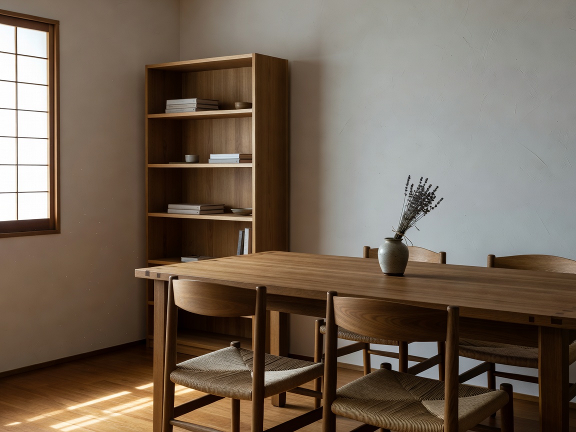 無垢材の家具が並ぶ木の温もりのある工房兼ショールーム