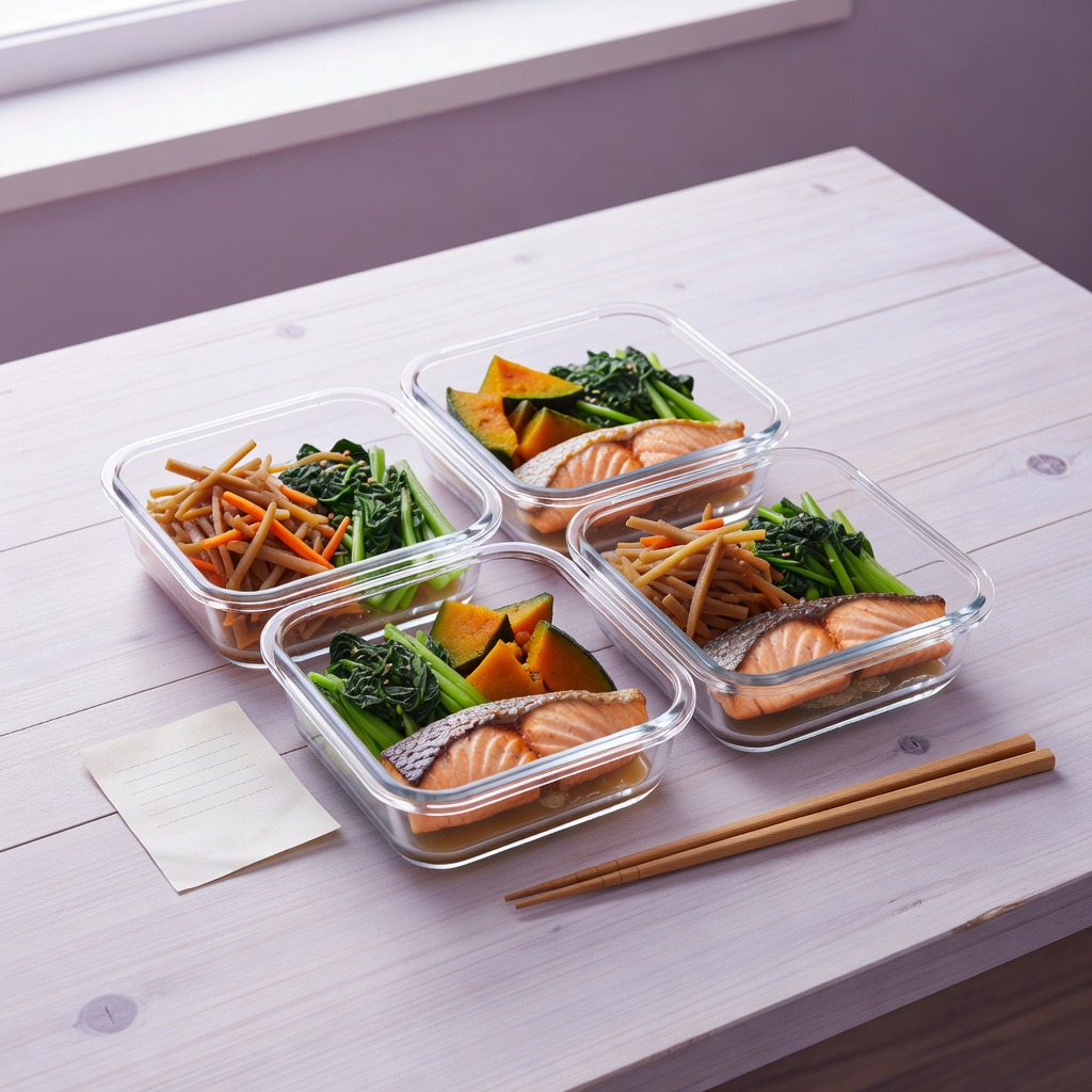 作り置き（3〜4品・約2時間） ー 冷蔵庫にある物で、平日に温めるだけの主菜と副菜を。味の濃さ・アレルギーはヒアリングして合わせます