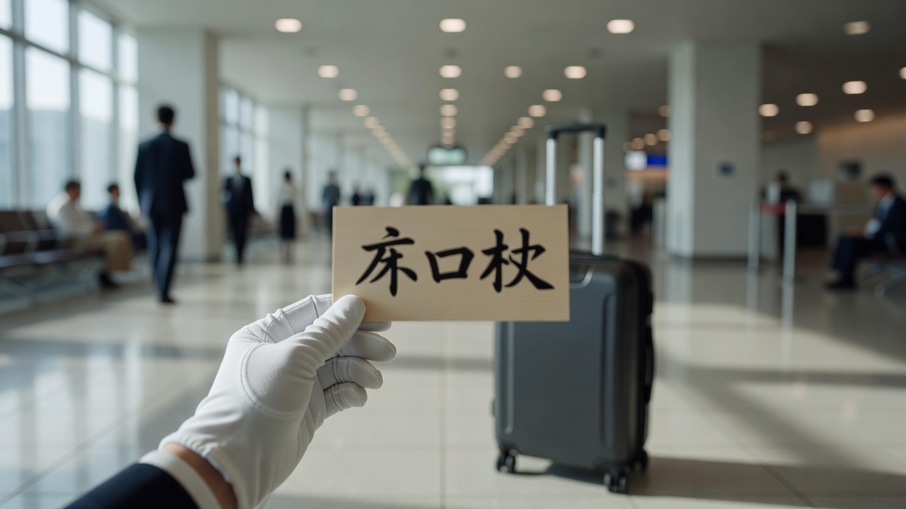 小松空港 送迎 ー 到着ロビーでお名前の札を持ってお迎え。スーツケースを積み込み、金沢市内の宿まで渋滞を避けた道で。フライト遅延も番号で確認して待機します