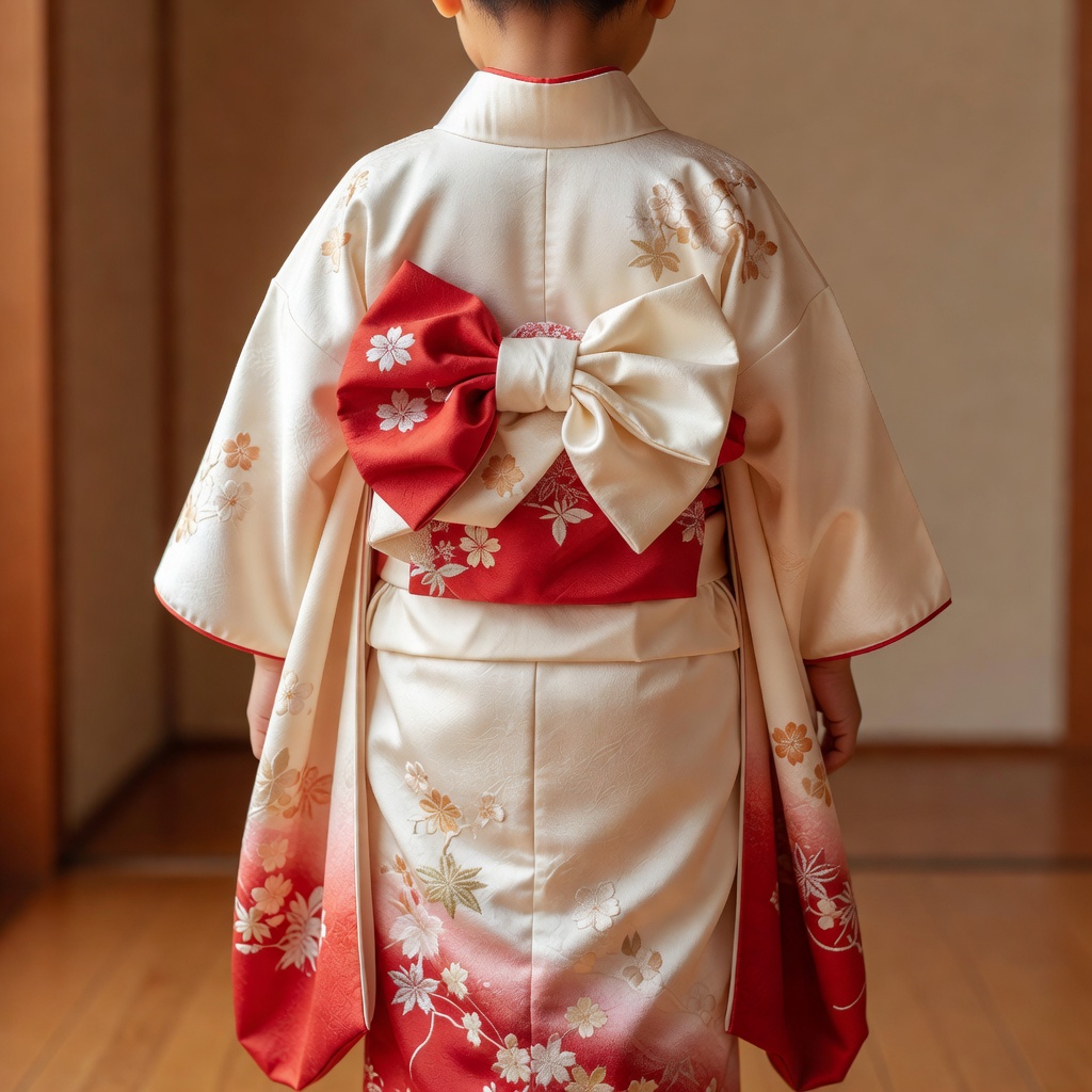七五三 7歳／四つ身に結び帯・被布はお姉ちゃんとお揃い