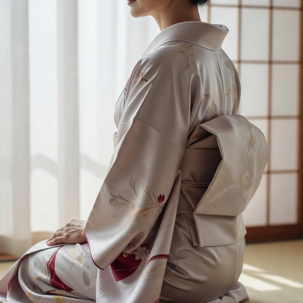 訪問着／すっきり二重太鼓・金沢のお茶会へ