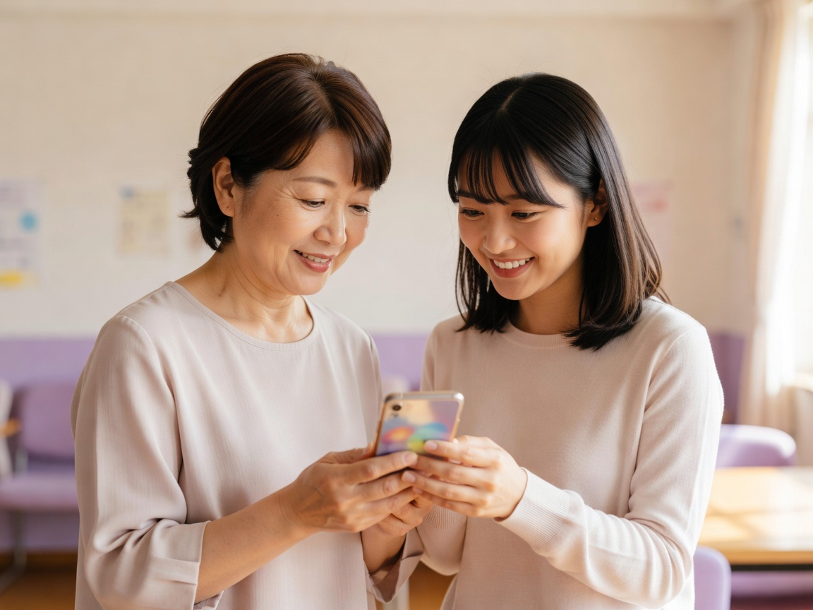 食事を前に笑顔でいただきますをする子どもたち（後ろ姿）