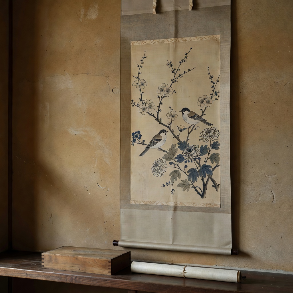 掛軸・屏風・書 ー 花鳥、山水、一行書。本紙の状態と表装、箱書きを確かめて。正月・節句の設えに合わせてお選びします。蔵から出た軸の真贋・価値のご相談も承ります