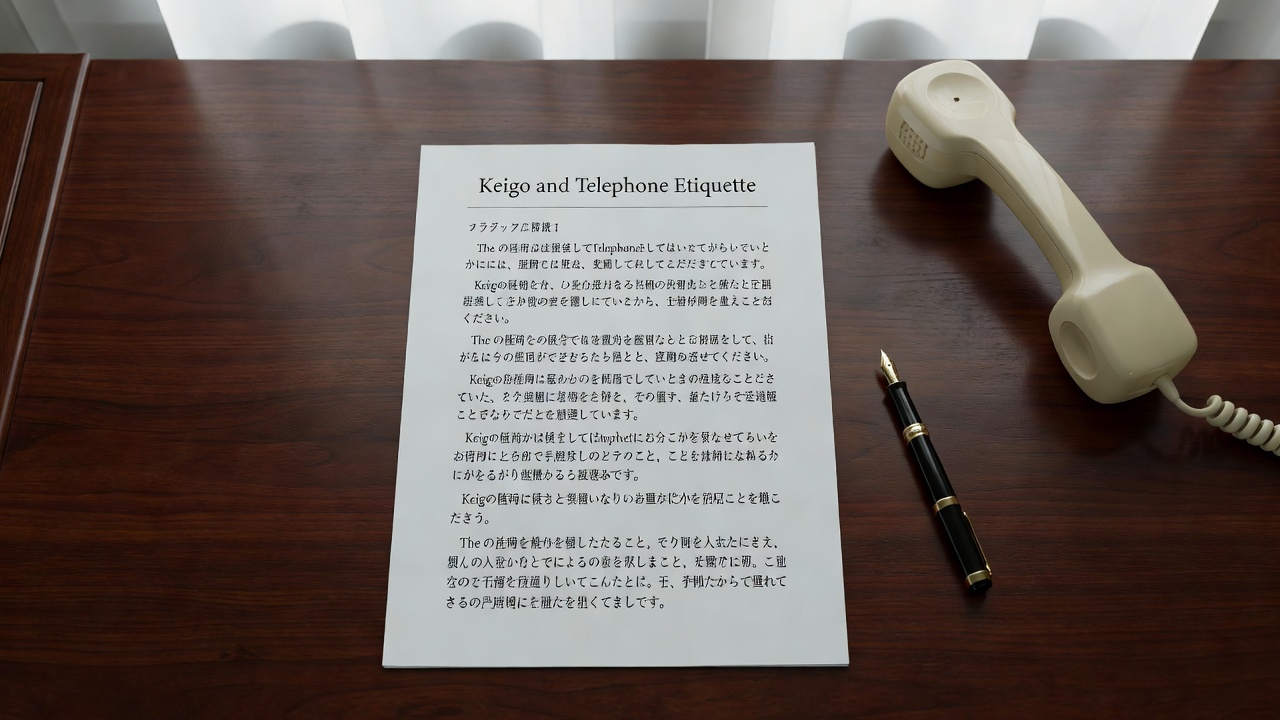 敬語と電話応対のロールプレイに使う台本