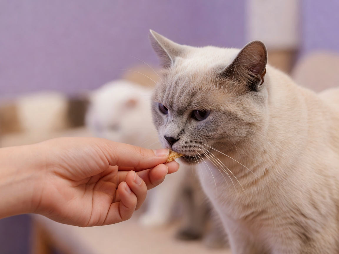 料金表とキャットタワーが並ぶ明るい店内スペース