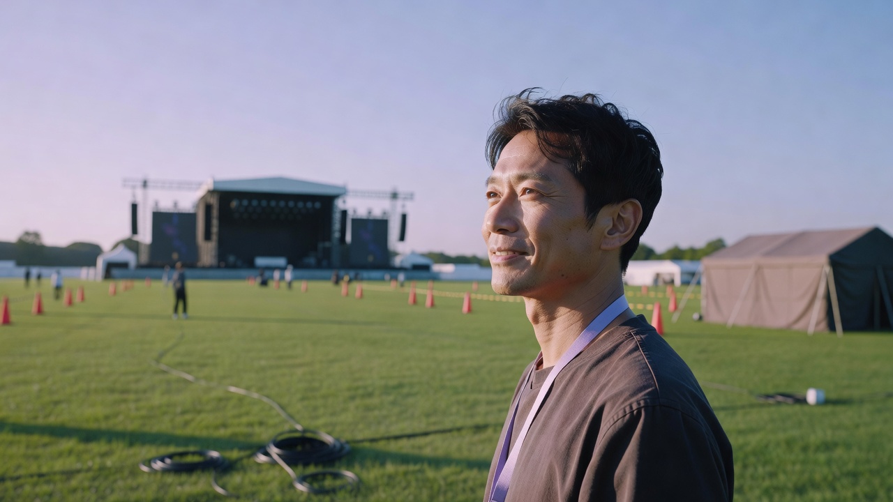 音楽フェスのホームページ作成イメージ