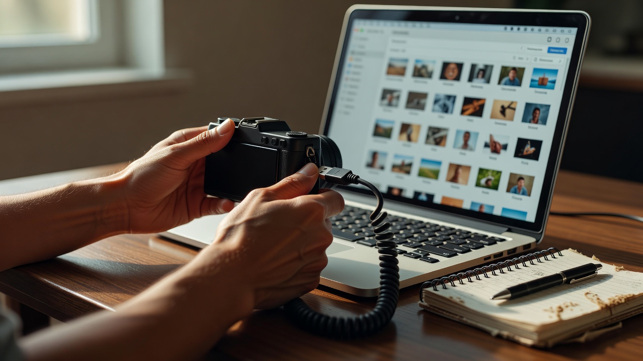 デジタルカメラの写真をパソコンに取り込んで整理する時間