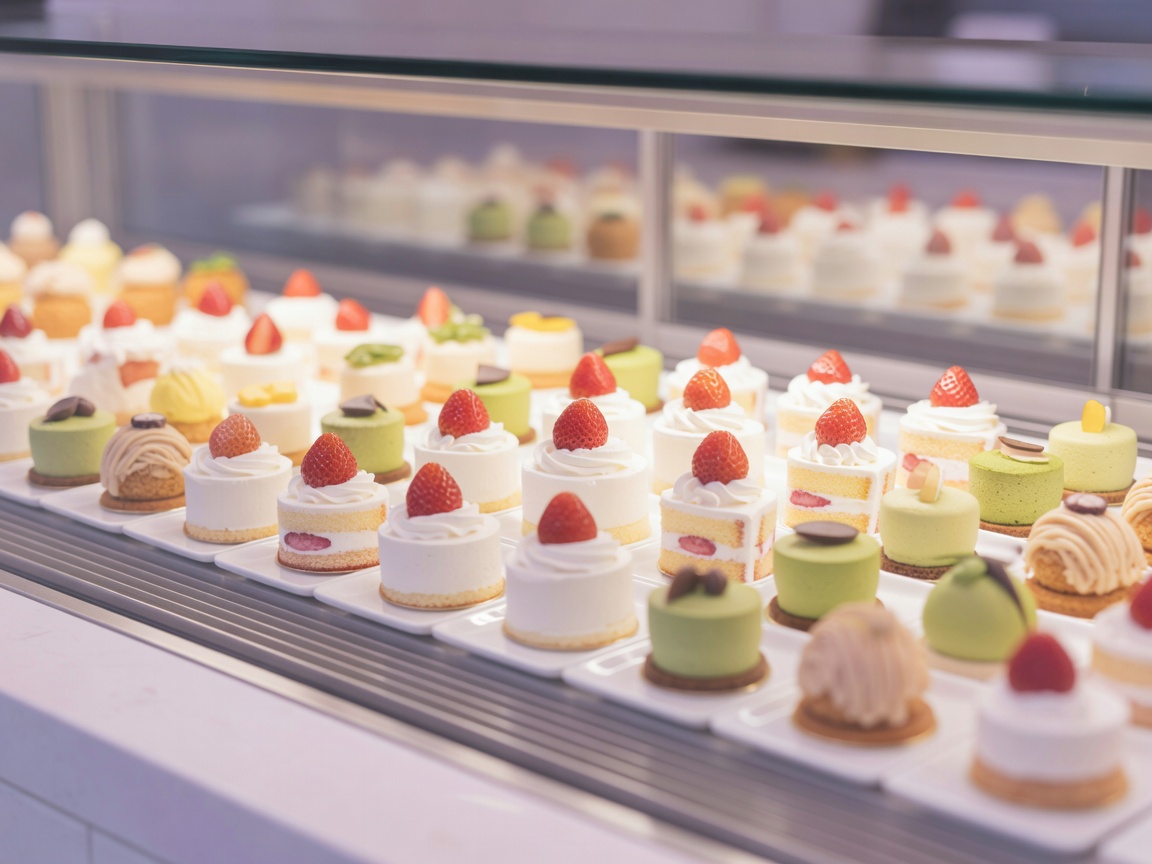 予約のホールケーキにメッセージプレートを飾りつけるパティシエの手元