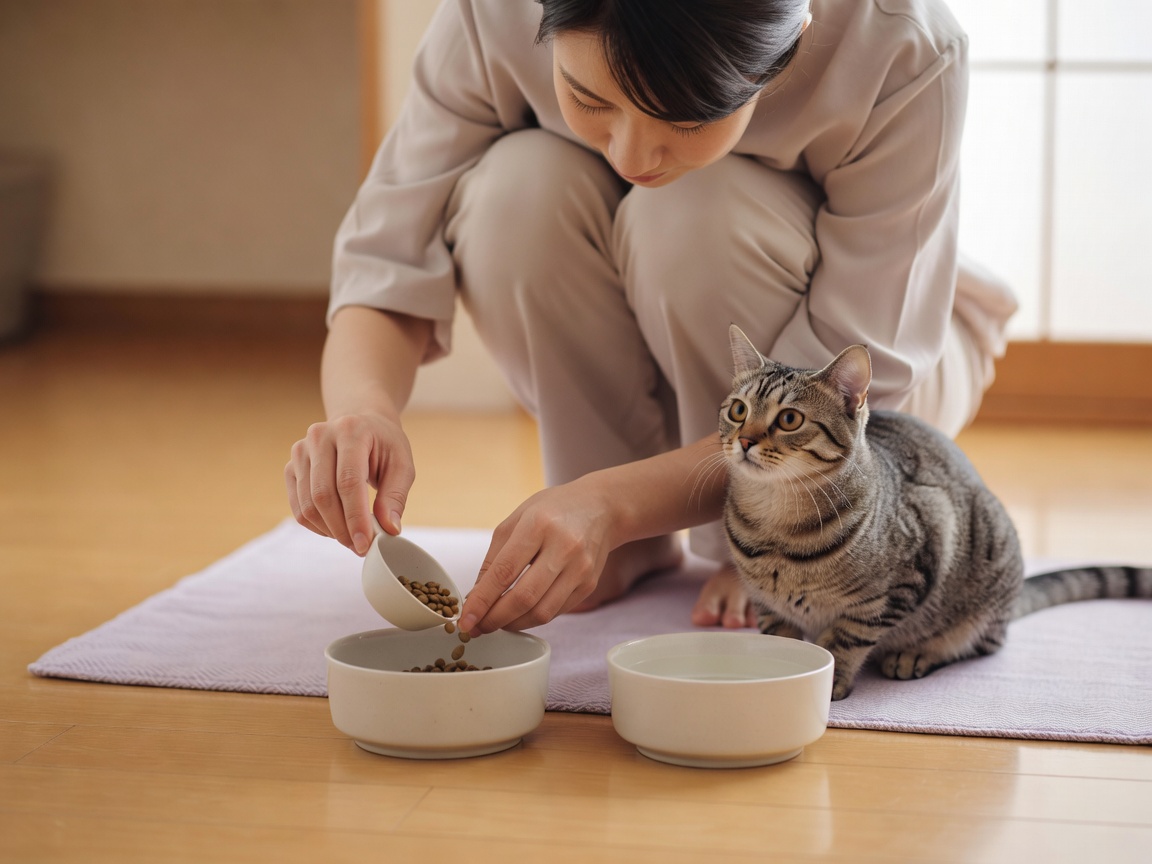 リードをつけて散歩代行中の犬とシッターの後ろ姿