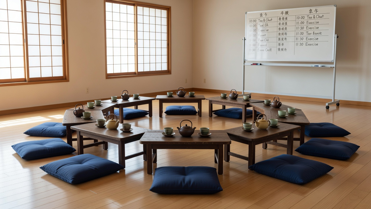 シニアの集いのホームページ作成イメージ