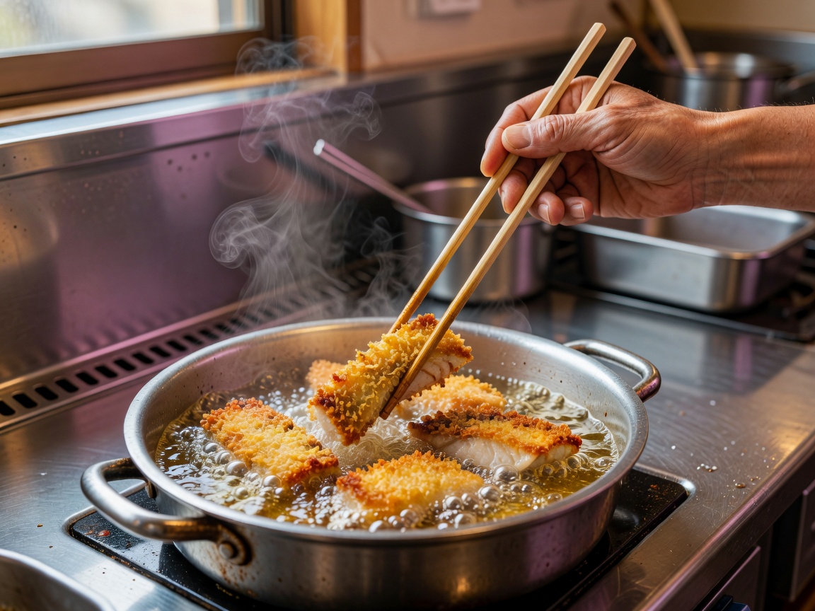 湯気の上がる生姜焼き定食、ごはんと味噌汁と小鉢の一汁三菜