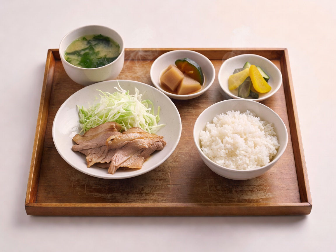 揚げたてのアジフライ定食、二度衣のサクサクの断面