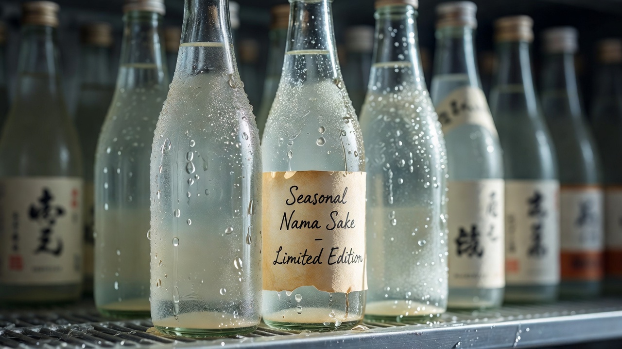季節の生酒 ー しぼりたて、あらばしり、ひやおろし。入荷したその状態を、抜栓の目安と一緒に冷蔵ケースの一番手前へ