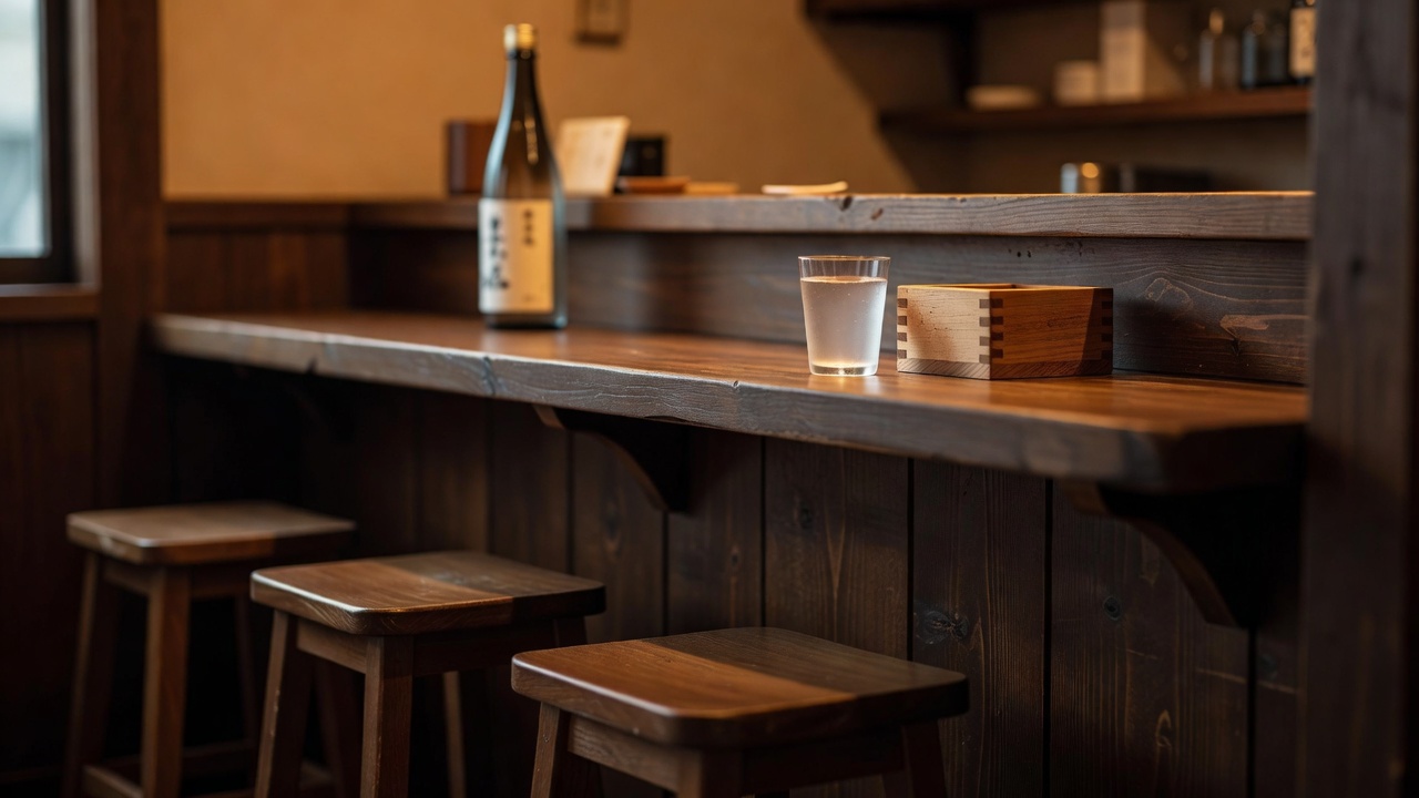 角打ちの一杯 ー 立ち飲み三席。今日のおすすめをグラスで試して、気に入ったら瓶で持ち帰れる小さなカウンター