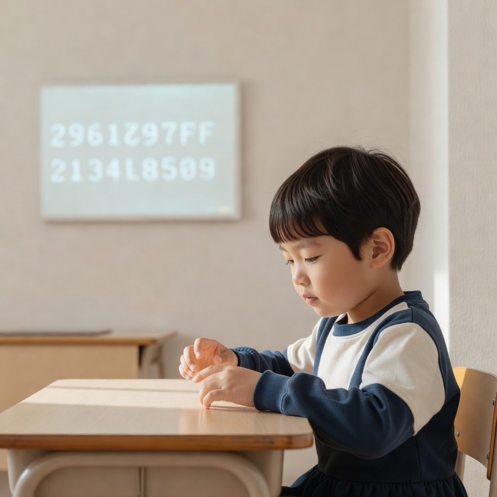 フラッシュ暗算 ー 画面に次々出る数を珠を使わず頭の中の盤で。集中が深まる時間です