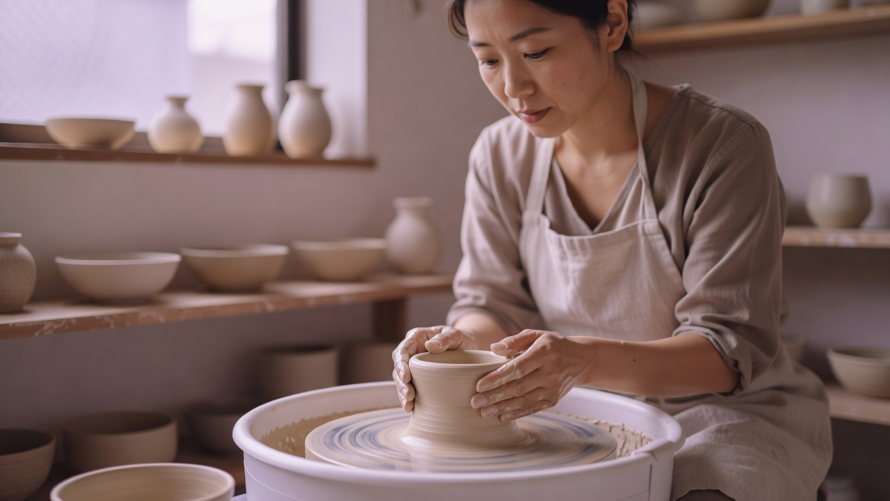 陶芸家のホームページ作成イメージ