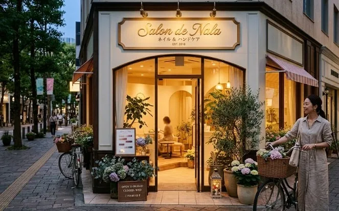 新宿のネイルサロンの明るい雰囲気が伝わるヘッダー写真
